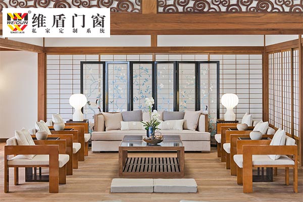 德國(guó)維盾會(huì)所木包鋁折疊門(mén)窗